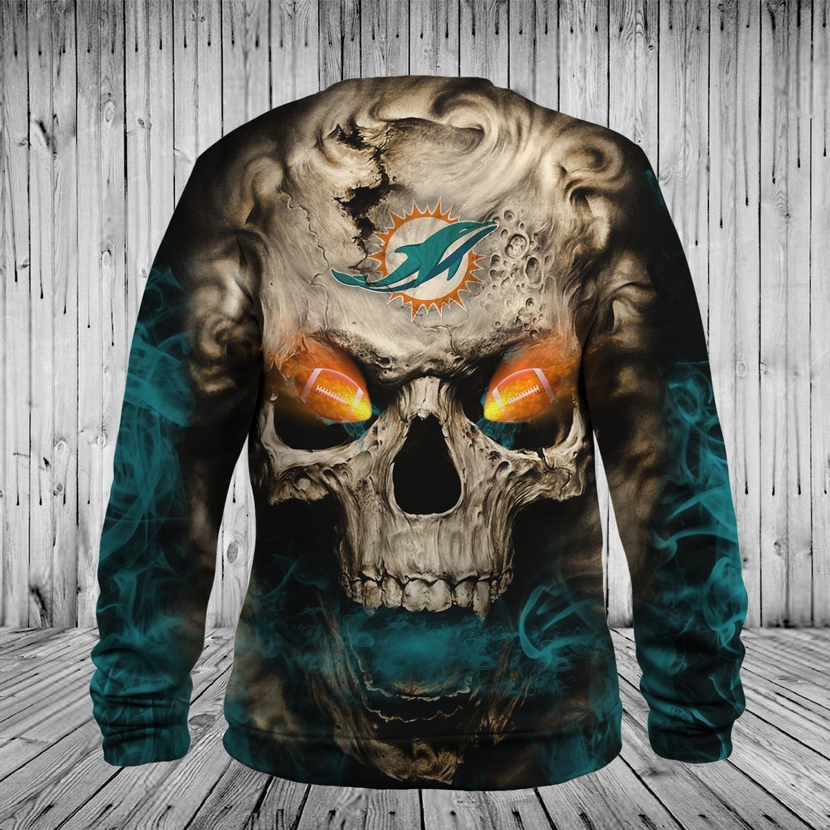 DOLPHINS 3D HOODIE SKULLHO4