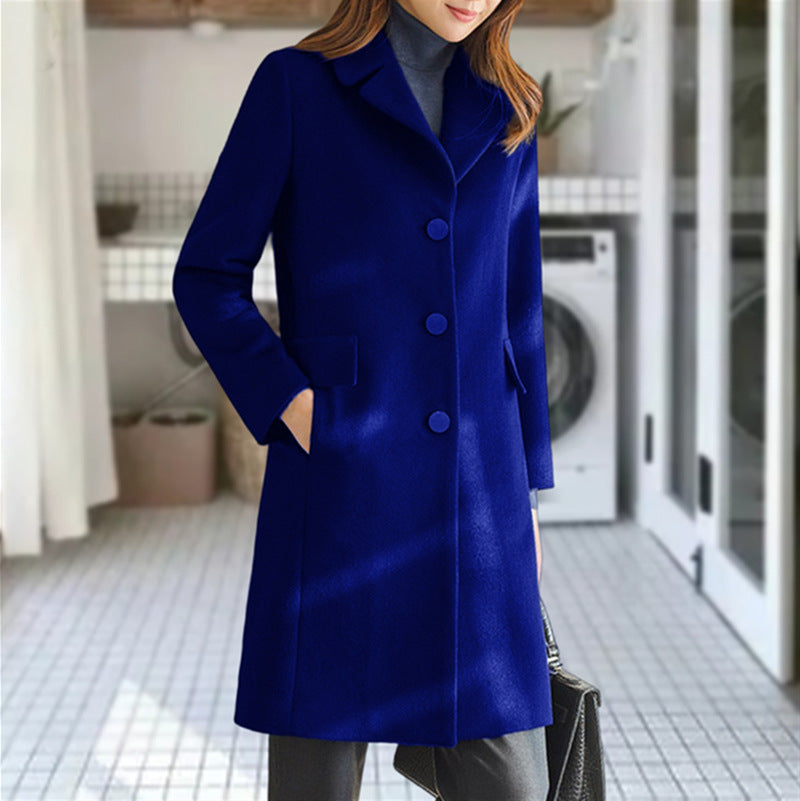 Multi-Color Multi-Size Woolen Coat for Women