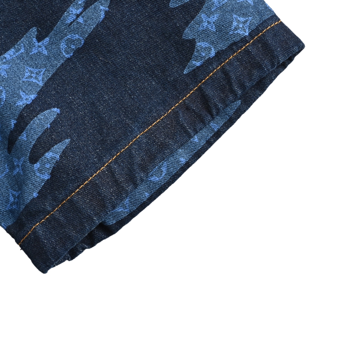 Louis Vuitton 25ss Cloud Sky Blue Denim Short Sleeve Shirt