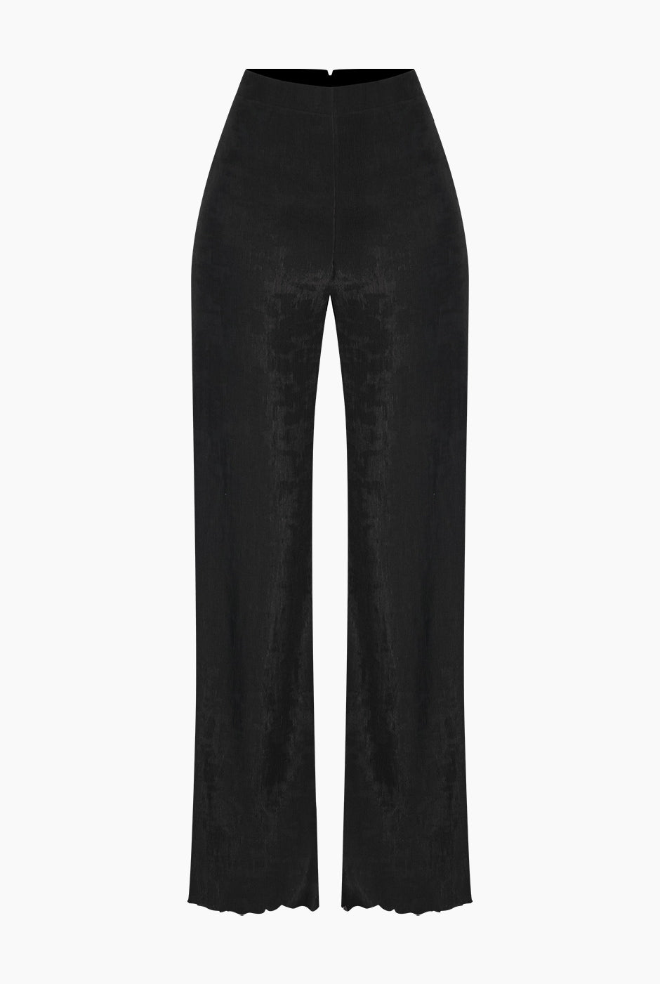 Pantalon negro de pierna amplia