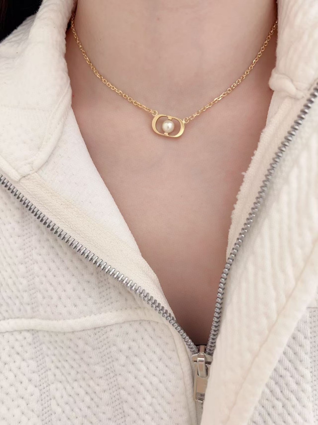 Dior CD Pearl Necklace