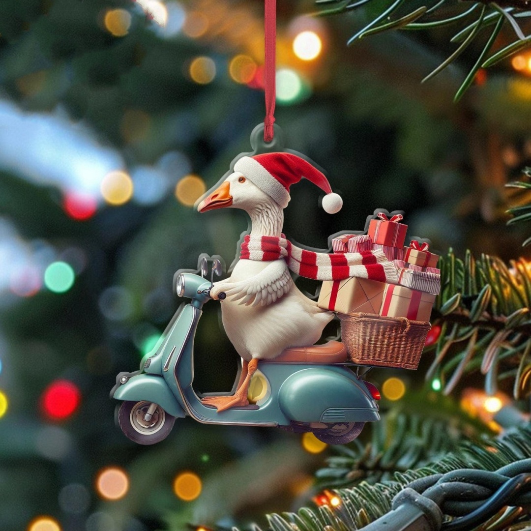 🪿Christmas Gift Goose Courier Ornament