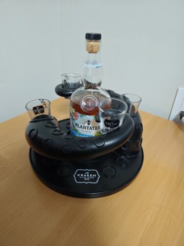 Collector's Kraken Tentacle Shot Glass Display With 4*Shot Glasses