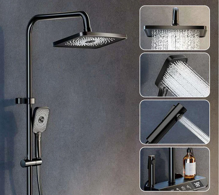 Intelligent Pressurized Thermostatic Digital Display Shower Faucet Set✈️Free Shipping
