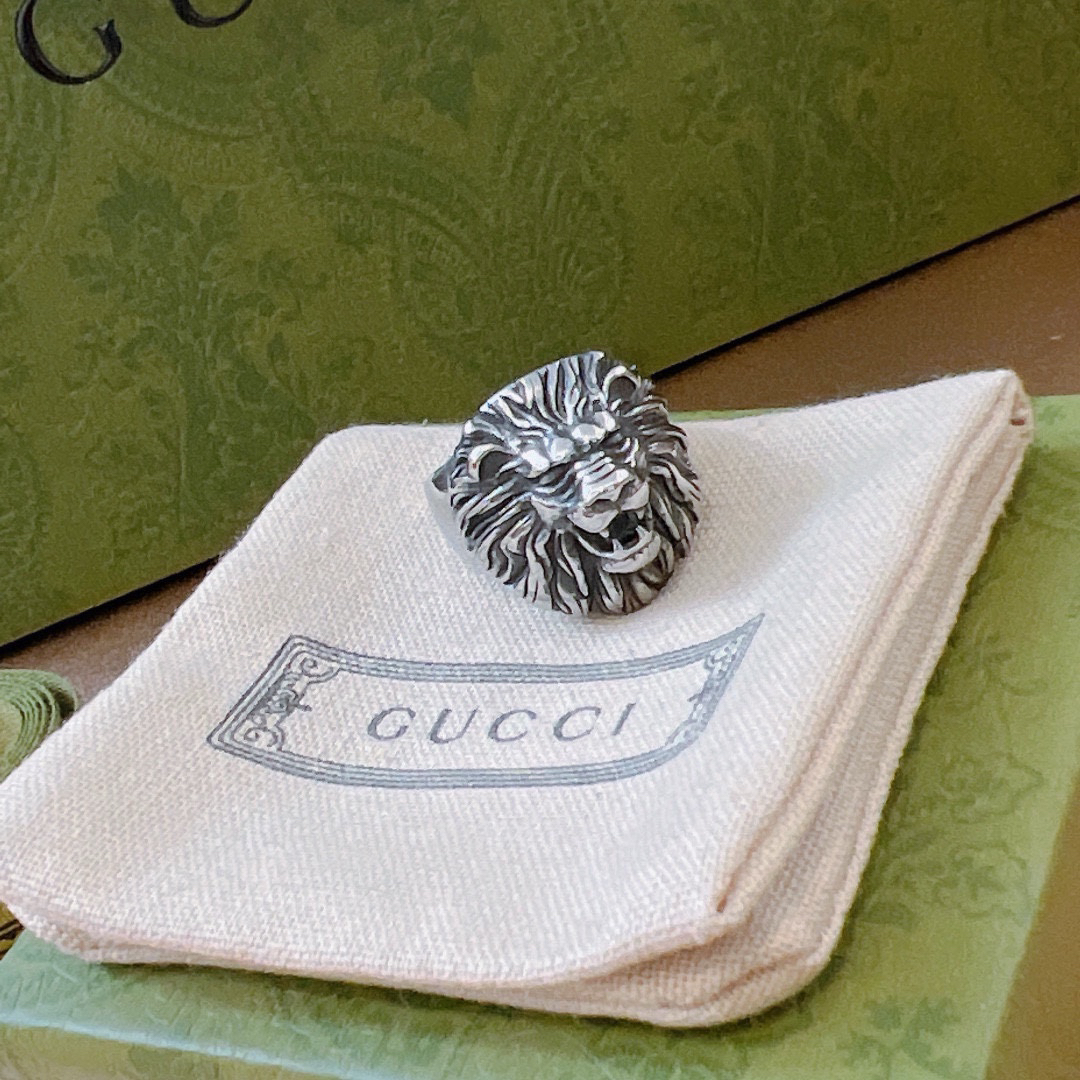 GUCCI Lion Head Ring