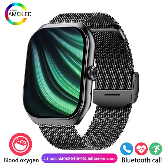 2024 New 2.1-inch UHD Bluetooth Calling Smartwatch Watch 220mah battery capacity IP68 Professional waterproof for Android iOS