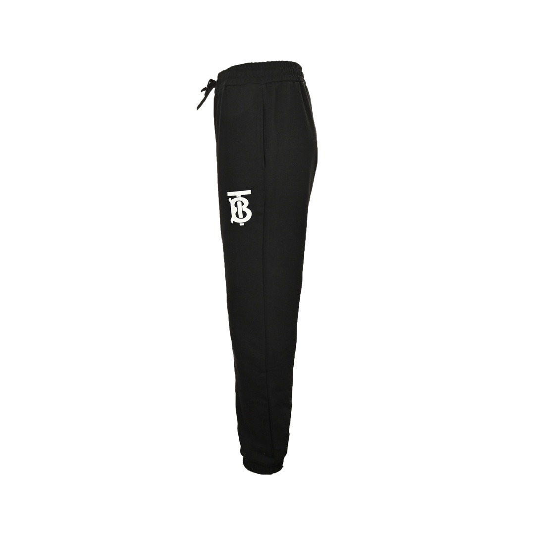Burberry classic TB rubber lettering cuff trousers
