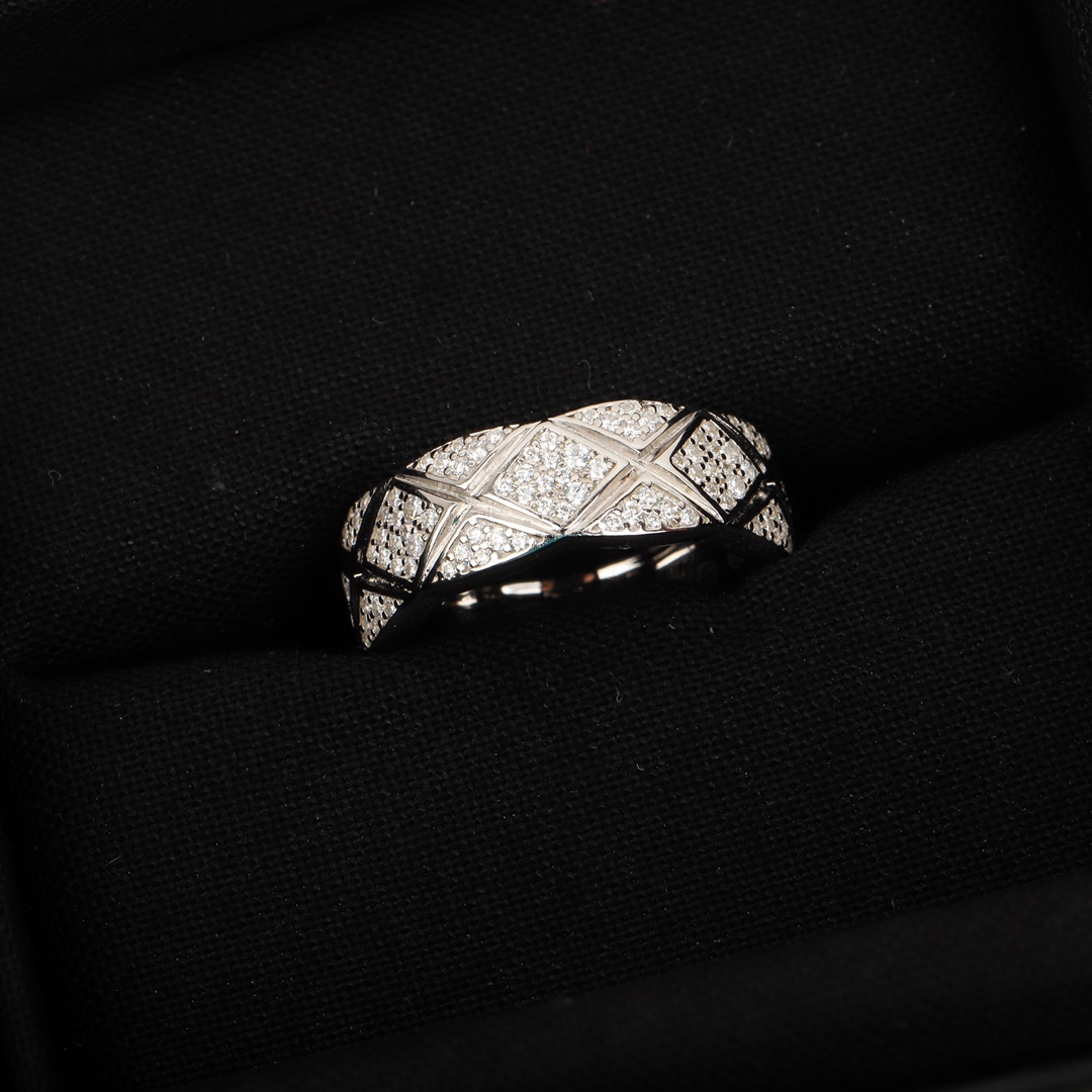 Chanel diamond narrow version full diamond ring