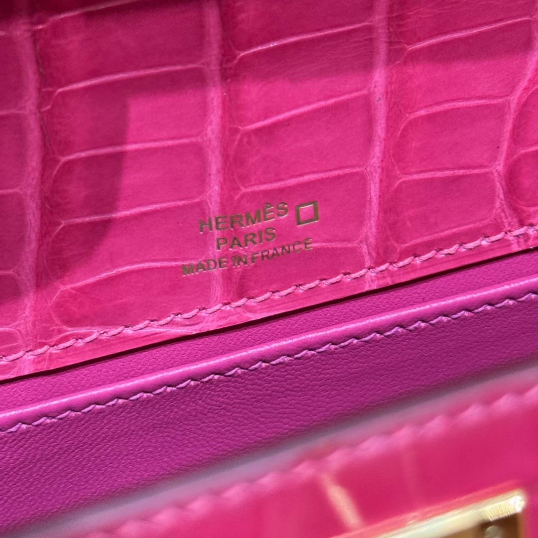 Hermès Kelly Pochette 5JFuchia (Handmade to order)