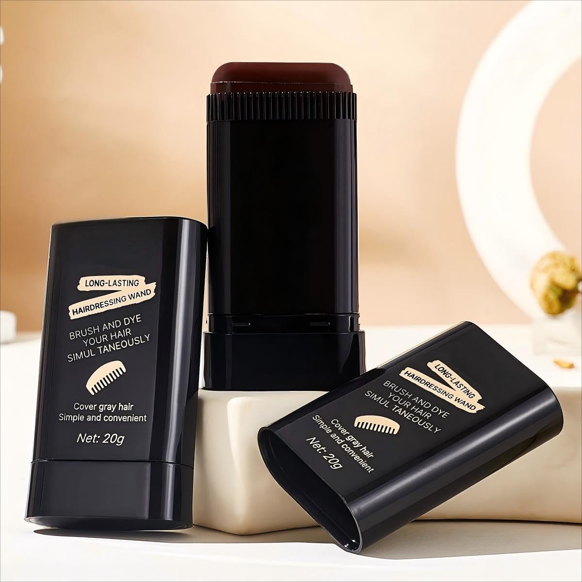 ✨Last Day 50% OFF✨2-in-1 Hair Color Stick & Comb, Waterproof and sweatproof