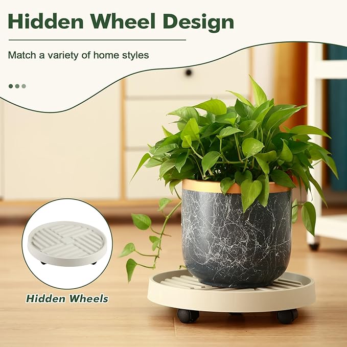 💐💐Heavy - duty Rolling Plant Cart（A must - have for gardening enthusiasts!）