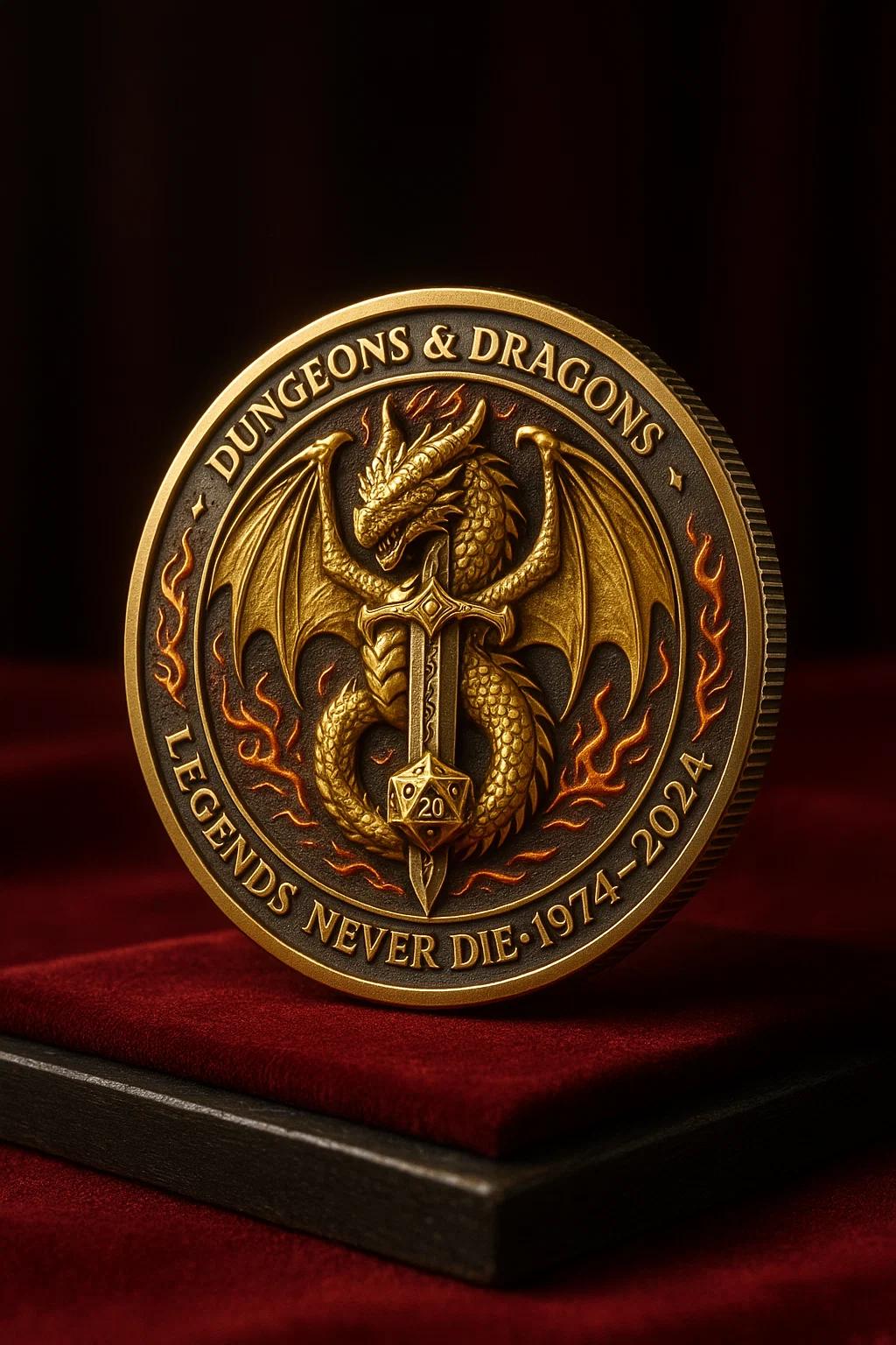Dungeons & Dragons 50th Anniversary Commemorative Coins