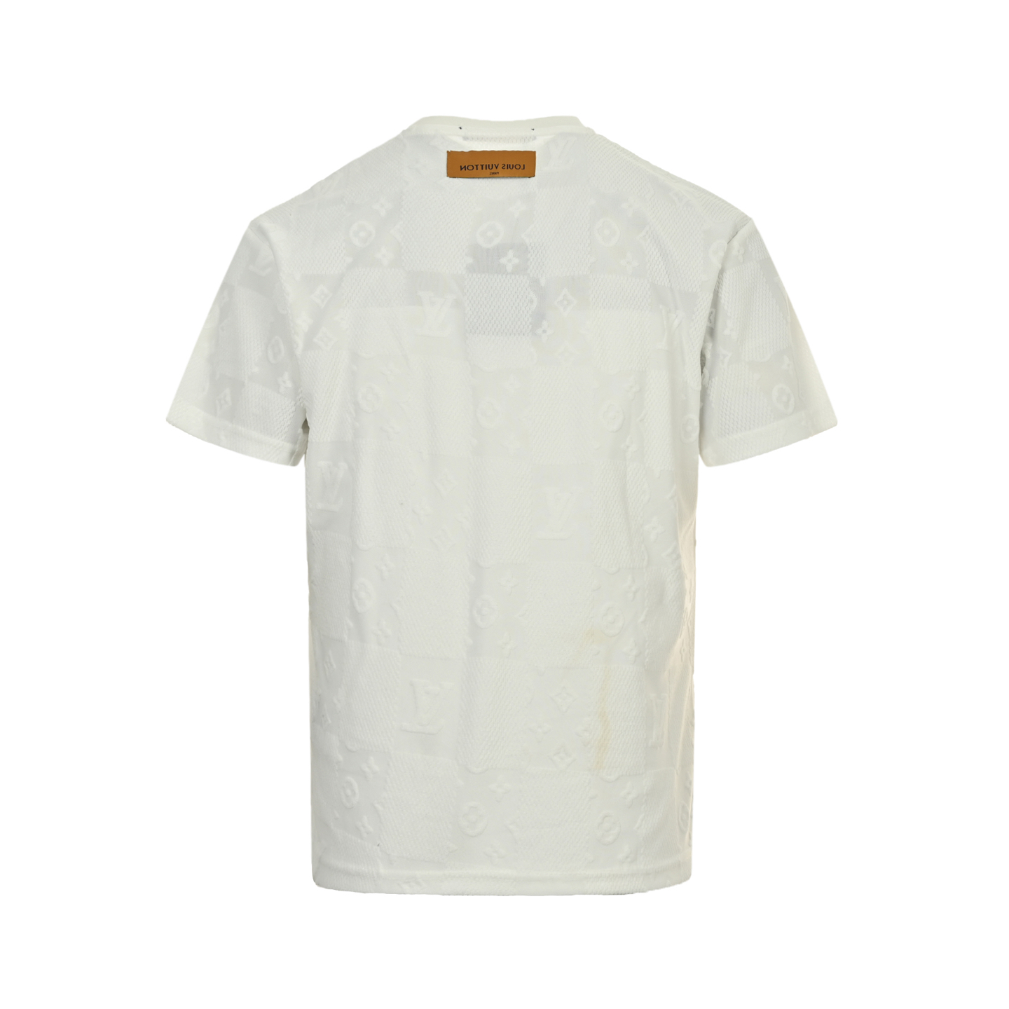 Louis Vuitton 25ss obscure monogram logo checkerboard jacquard short sleeves