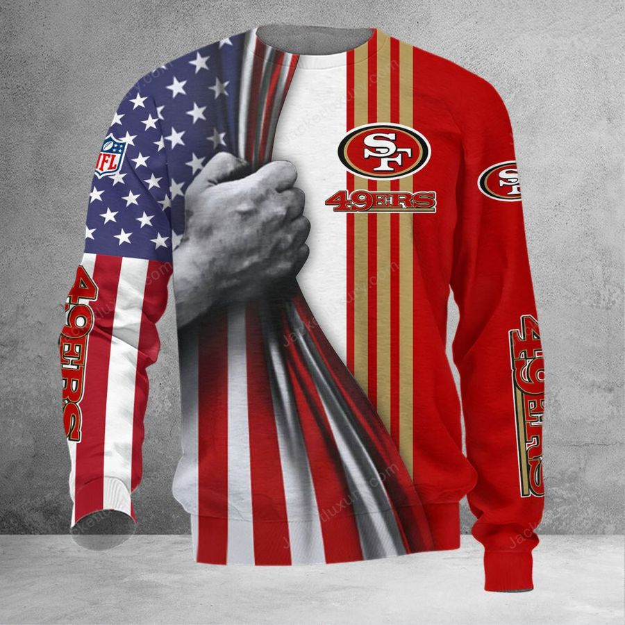 SAN FRANCISCO 49ERS 3D HOODIE SKULL0804