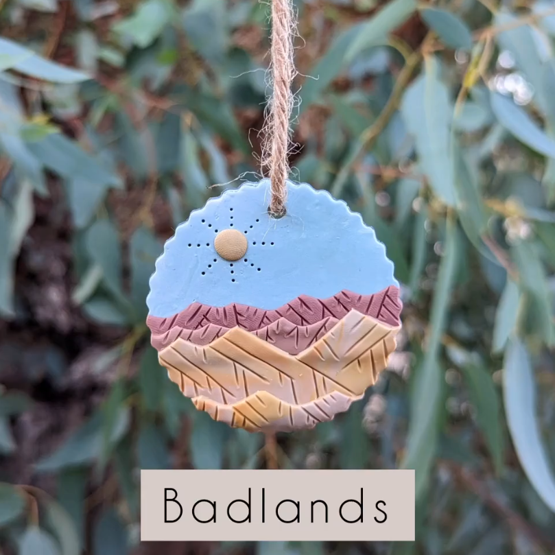 🔥On Sale🔥Handmade National Park Clay Holiday Tree Ornaments