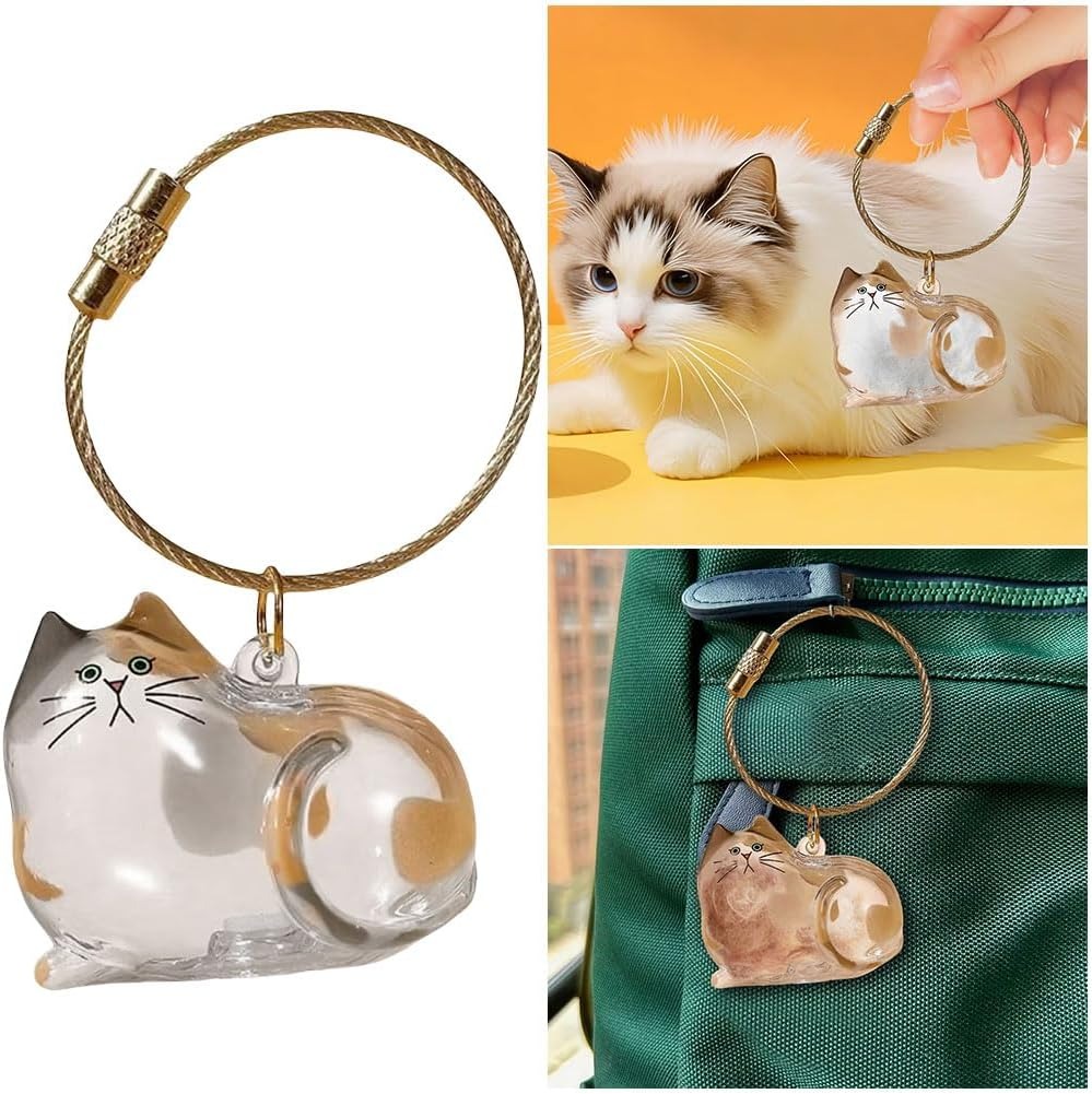 🔥On sale🔥Cat Hair Storage Memorial Keychain