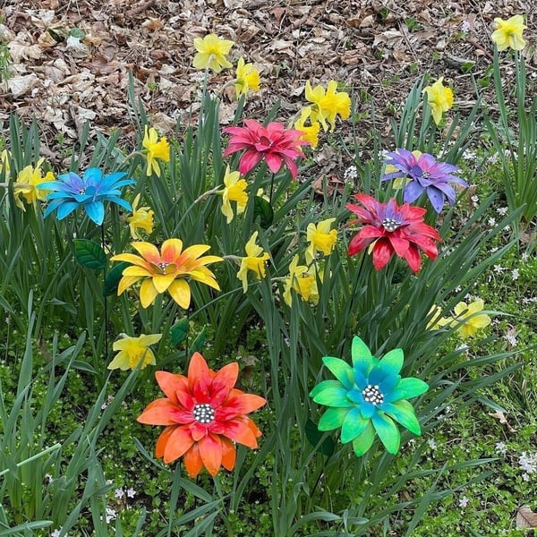 🔥Last Day Promotion - 50% OFF🔥Metal Flowers Garden Stakes-Buy 6  Get 15% Off & Free Shipping