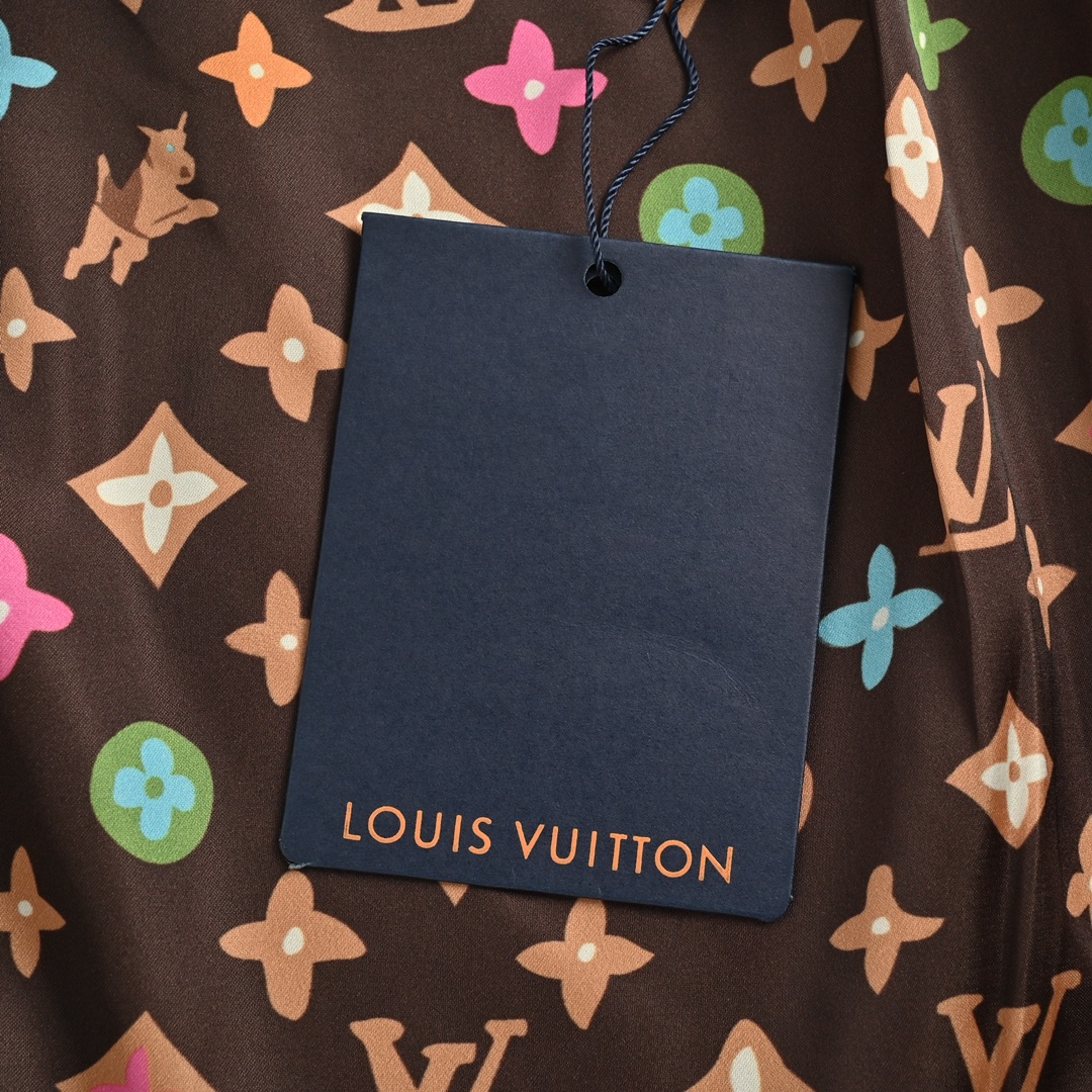 Louis Vuitton 24Fw embroidered stitching suede bomber jacket