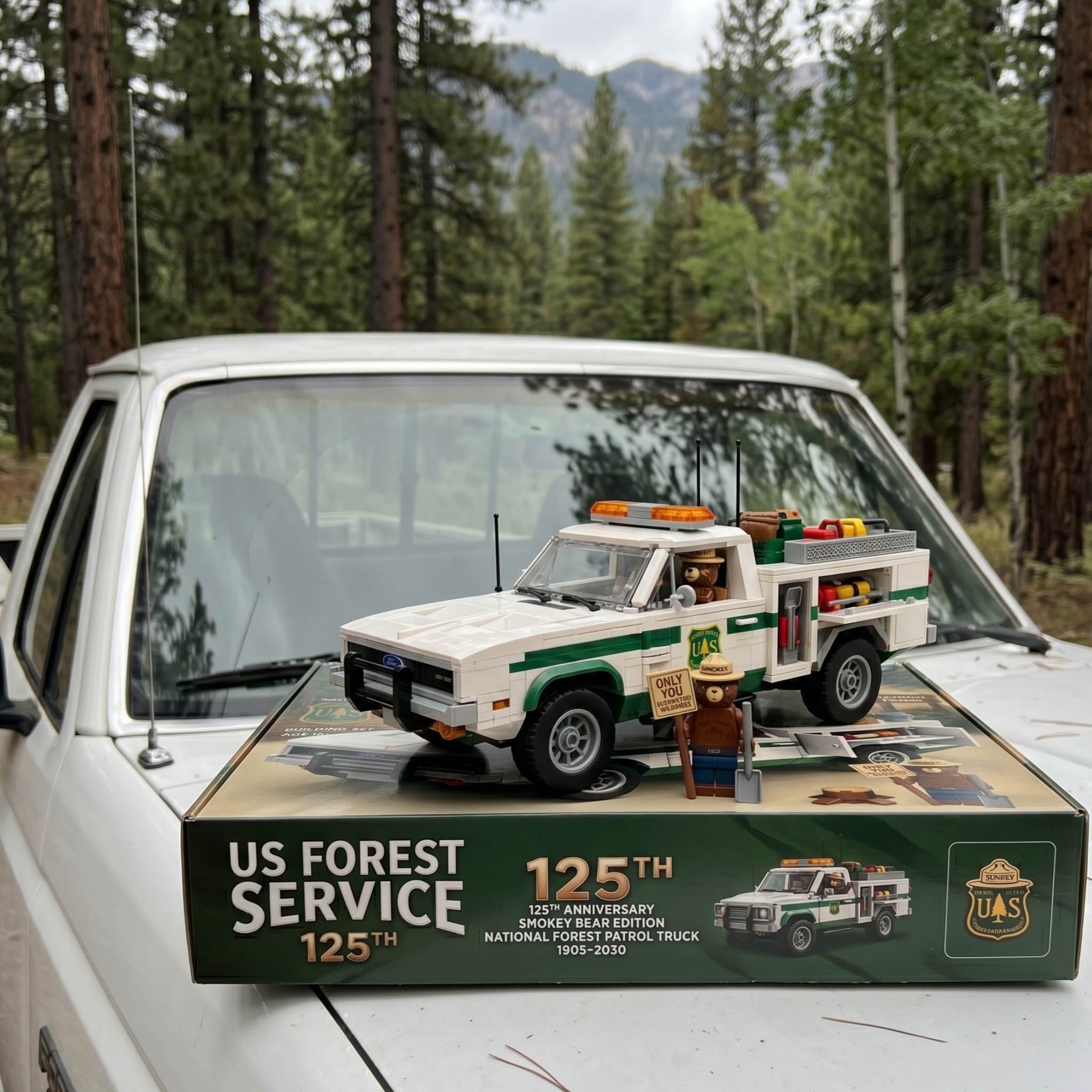 U.S. Forest Service 125th Anniversary Smokey Bear Edition Building Set