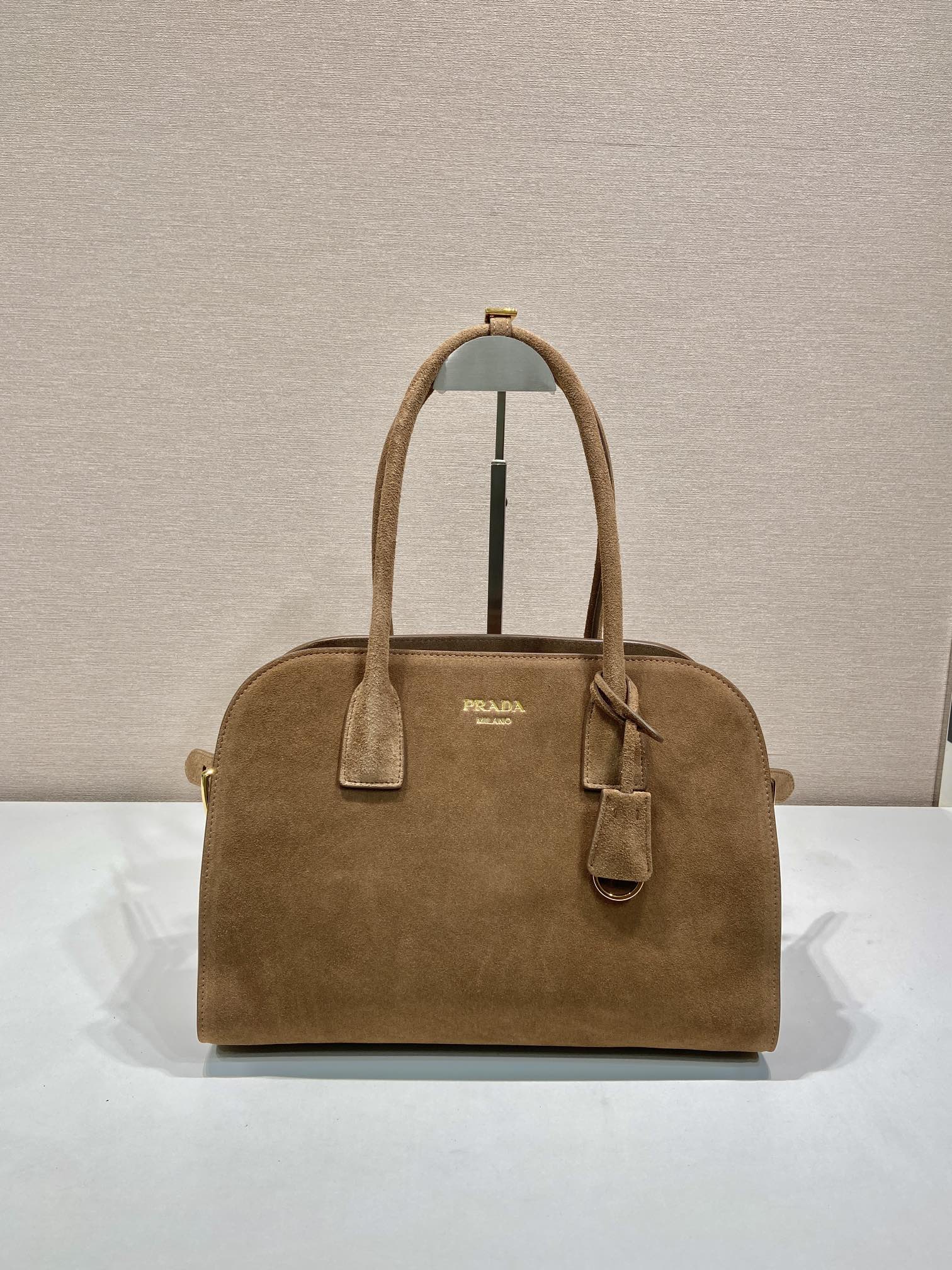 Prada Suede Tote Bag 1BG538
