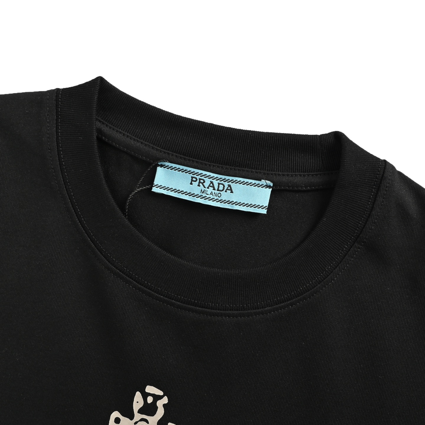 Prada 25ss large logo signature letter print short sleeve