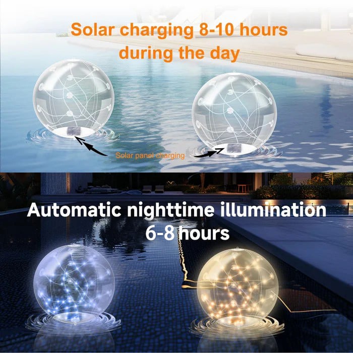 🔥Last day 48% OFF - Solar Floating Pool Lights