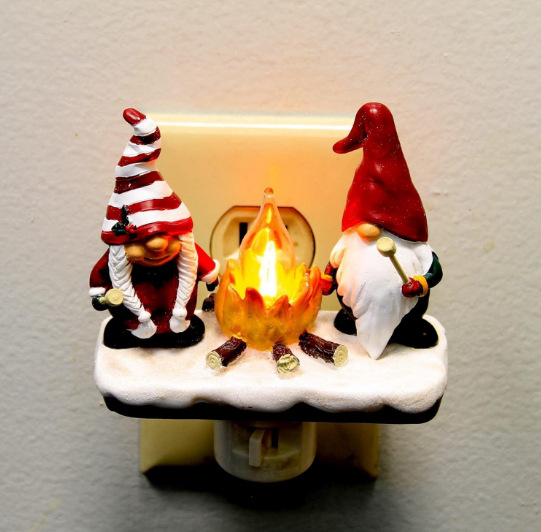 🎅🔥Christmas Santa and Mrs. Claus Campfire Nightlight-Buy 2 Packages Free Shipping