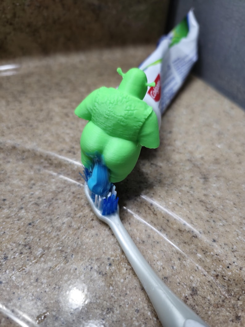 Shrek toothpaste topper