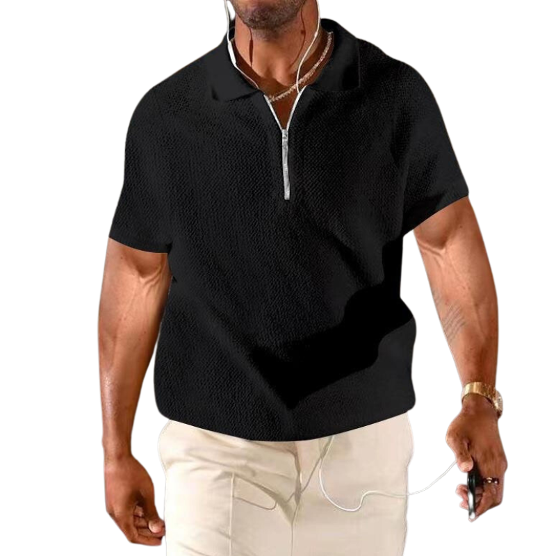 Men's Zipper Polo