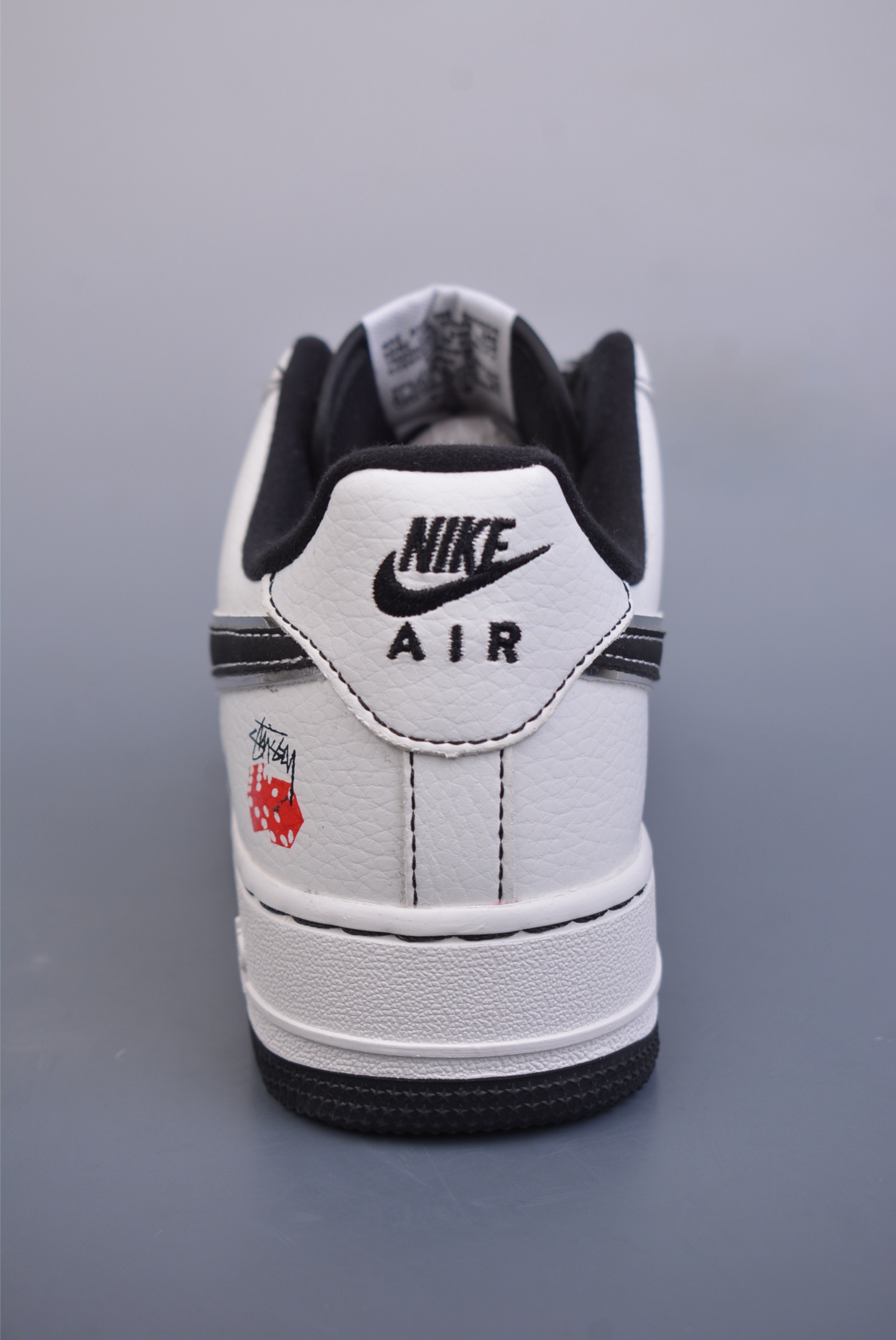 Stussy x Nike Air Force 1 07 Low Sneakers White and Black DQ6628-154