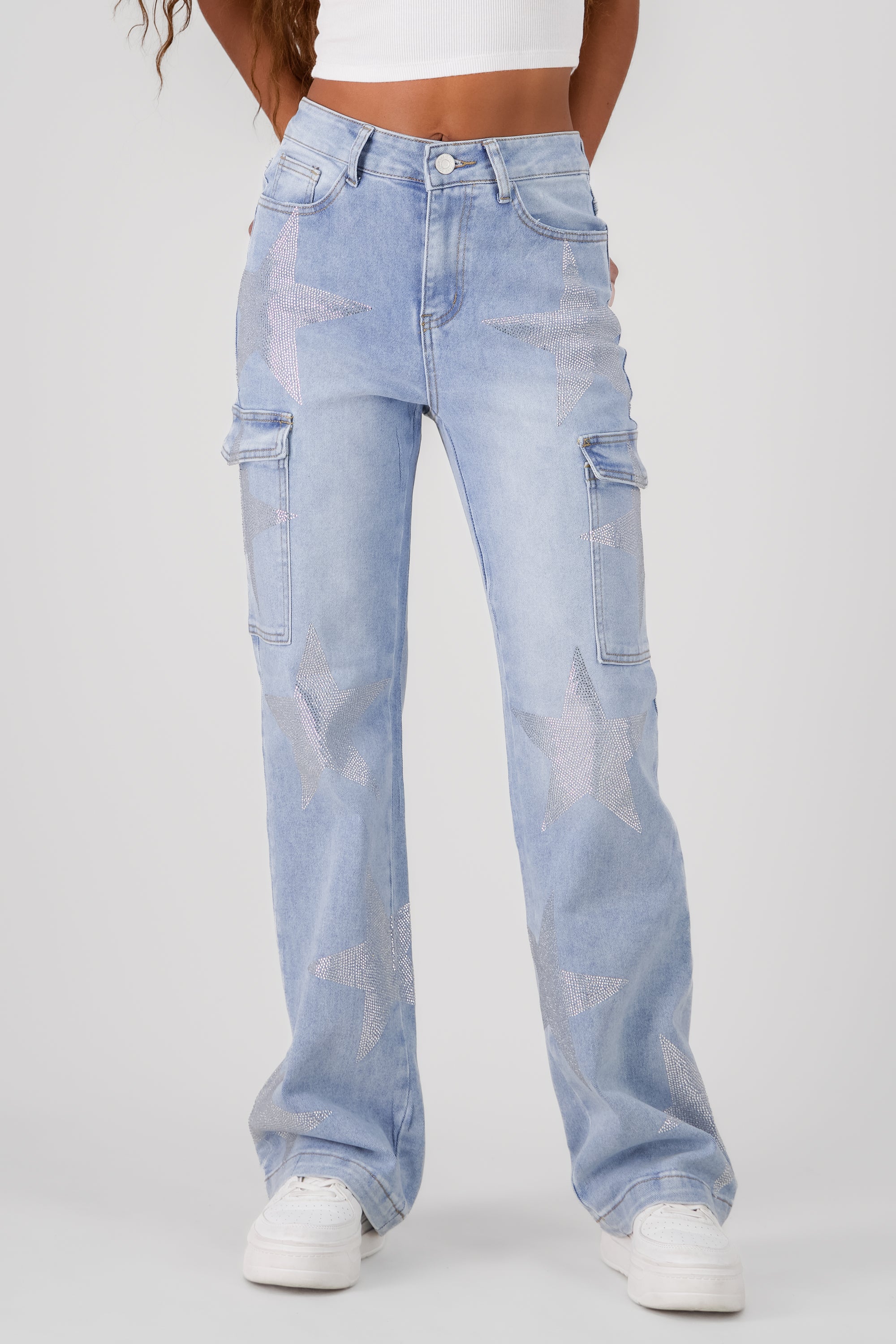 Cargo Wide Leg Jeans