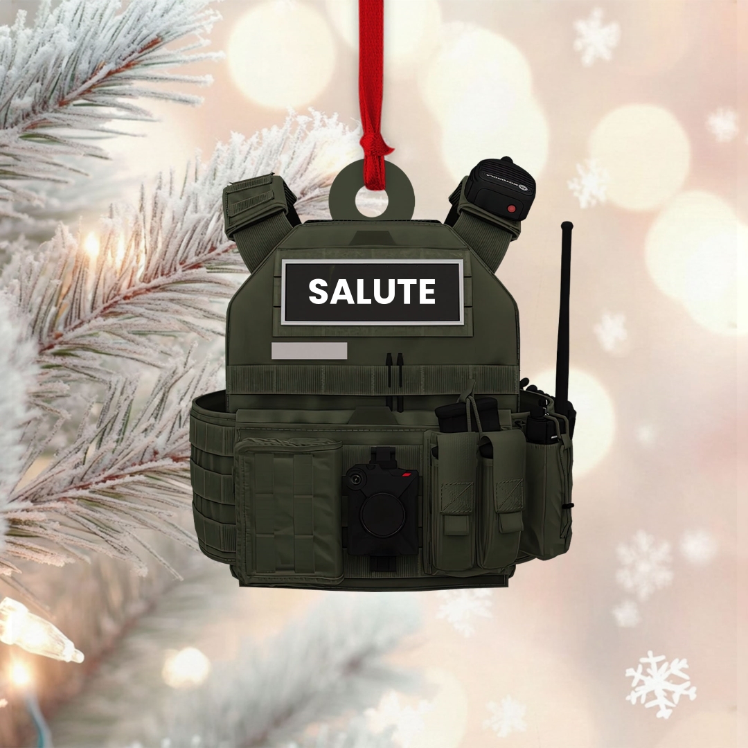 Tactical Backpack Christmas Tree Ornament