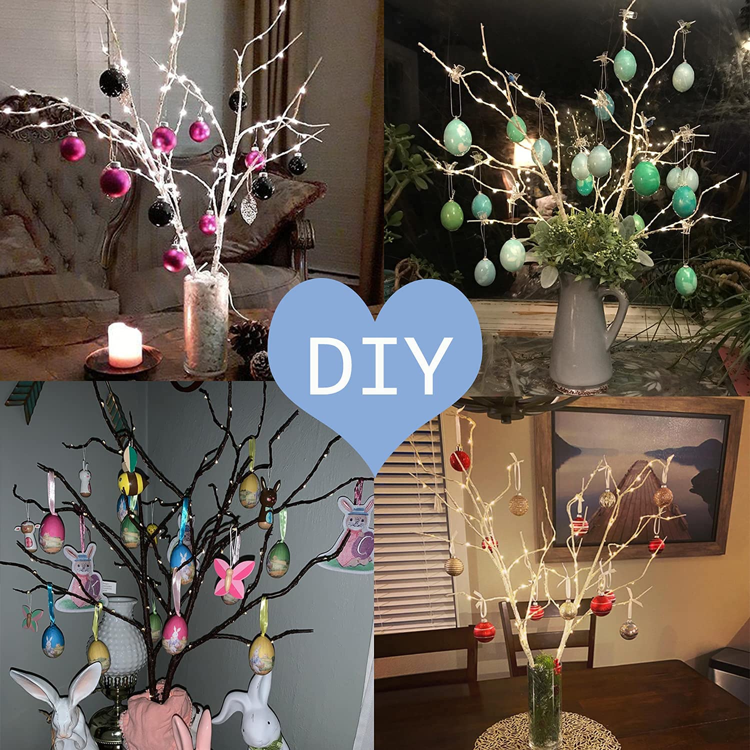🔥Super Sale - 49% OFF🔥100 LED Lighted Branches with Timer