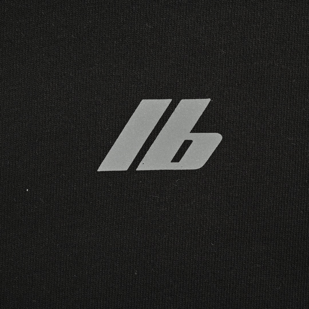 Balenciaga 24Fw reflective lettering logo crew neck sweatshirt