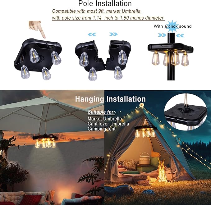☂️☂️Garden Umbrella Light