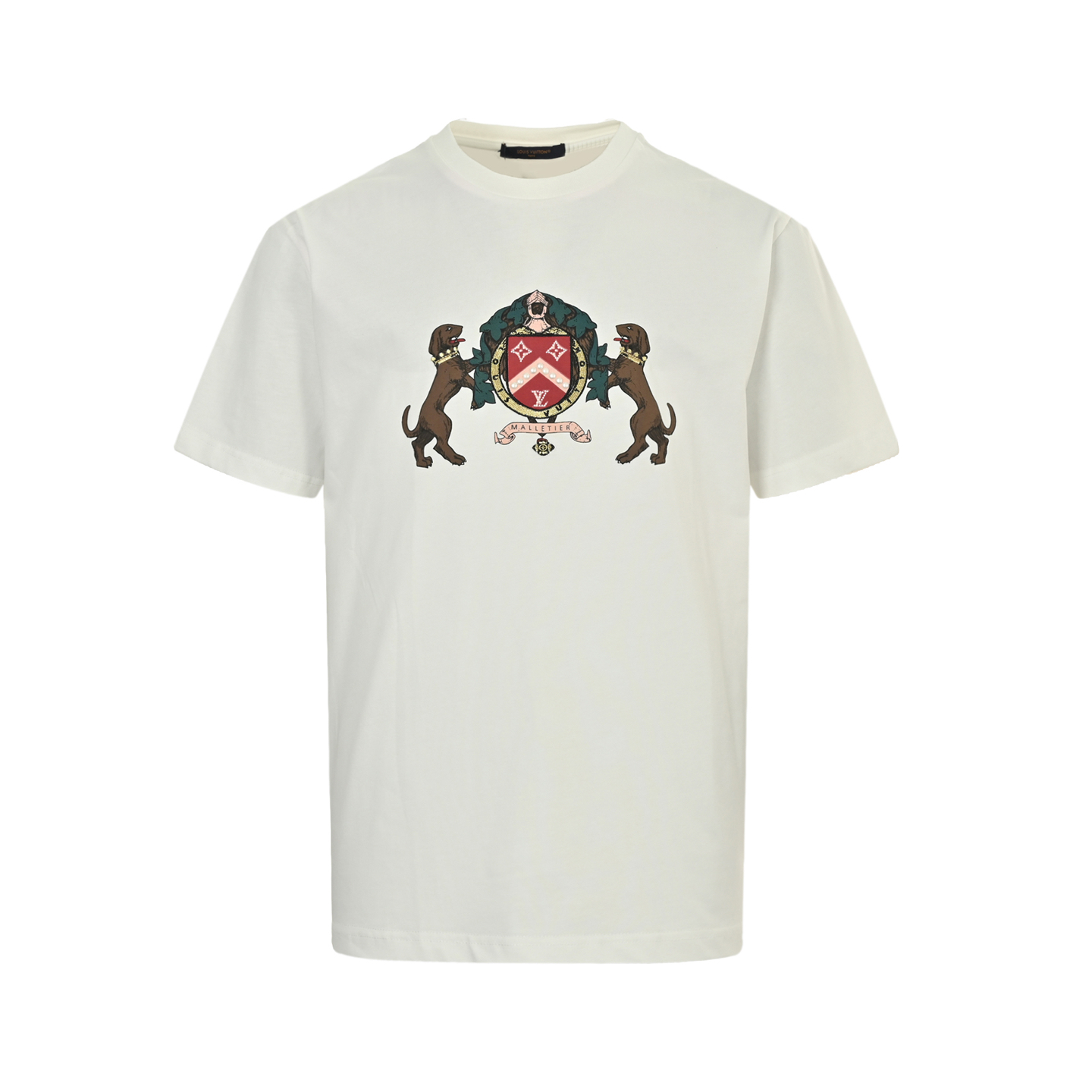 Louis Vuitton 25ss Double Dog Logo Print Short Sleeve