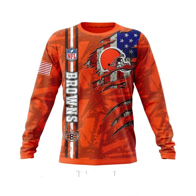 CLEVELAND BROWNS 3D HOODIE SKULL0802