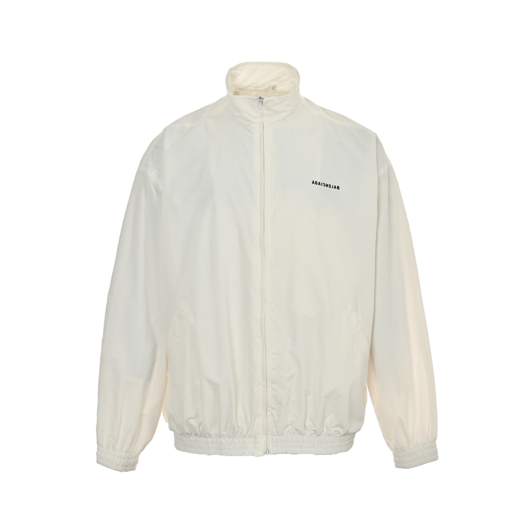 Balenciaga 24Fw mirrored lettering embroidered windbreaker jacket