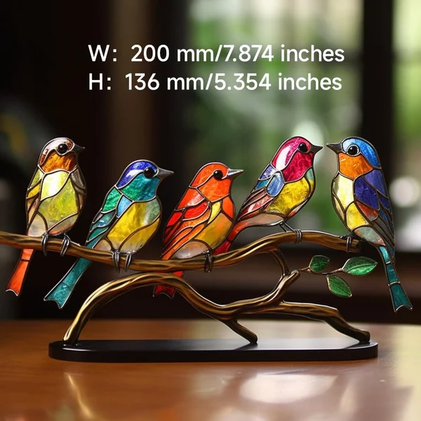 (🔥Last Day Promotion-SAVE 50% OFF) 🌈bird on Branch Series Alloy Desktop Decorations -BUY 2 GET 10% OFF & FREE SHIPPING