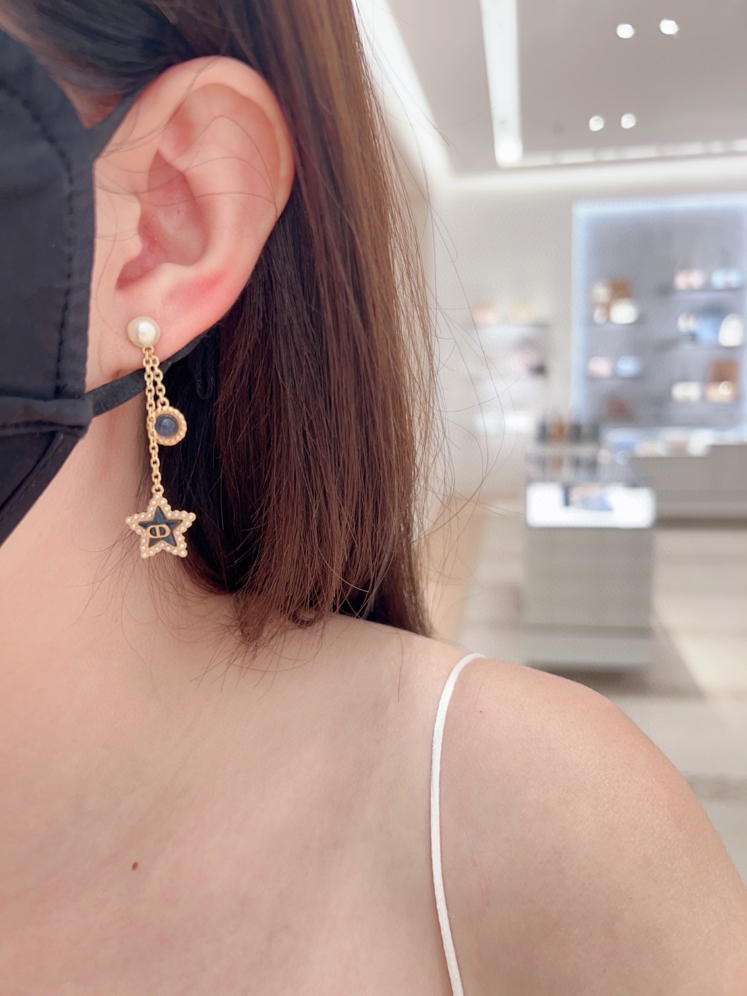 Dior Pentagram Earrings