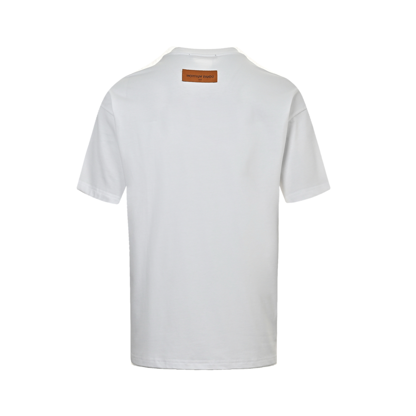 Louis Vuitton Neckline Letter Embossed Short Sleeve