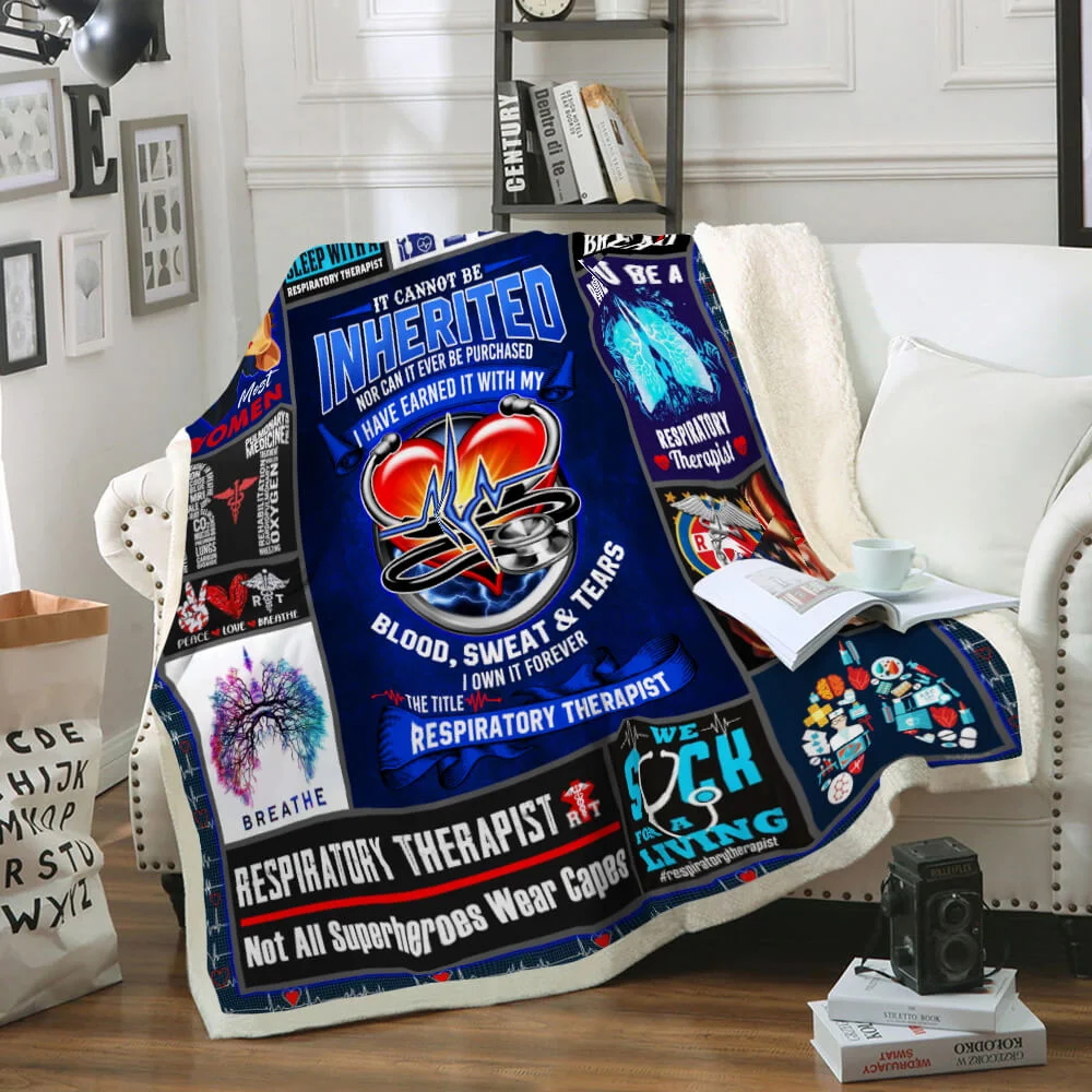 Respiratory Therapist Sofa Throw Blanket