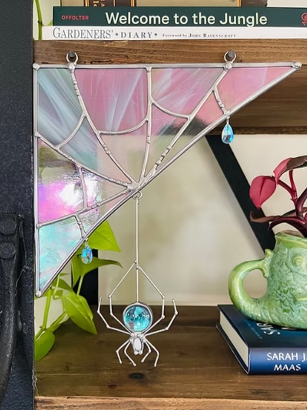 ✨ Handcrafted Stained Glass Art Collection – Nature’s Beauty in Every Piece! 🌿🐝🦇