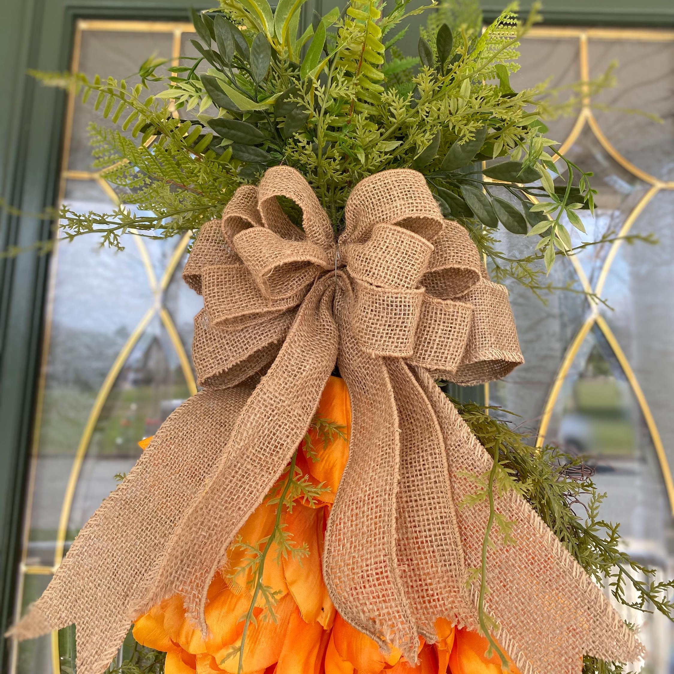 🥕🌿 Tulip Carrot Wreath – The Cutest Easter & Spring Welcome! 🐰✨