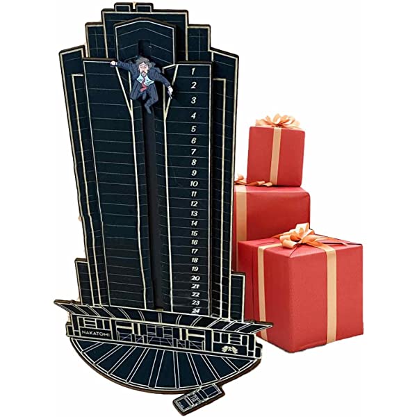 CHUWUJU Upgraded 2022 Christmas Advent Calendar Wooden Die Hard Advent Calendar
