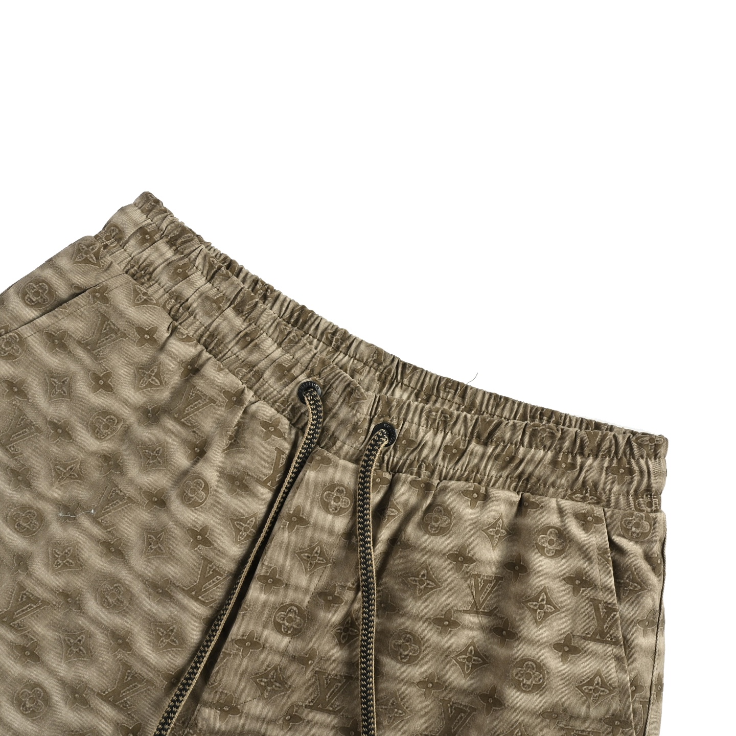 Louis Vuitton 25ss all over blurry lettering print shorts