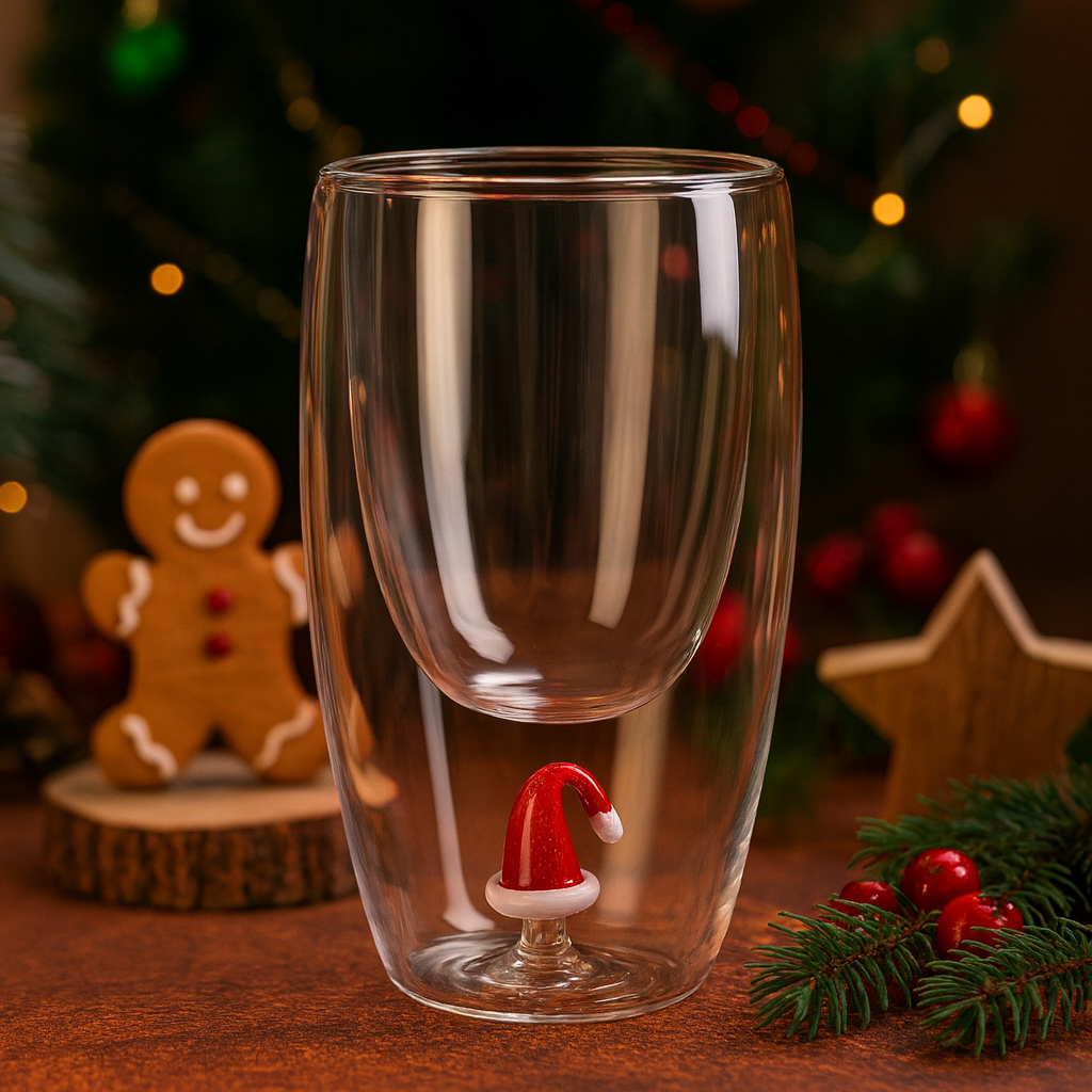 🎄2025 Christmas On Sale✨Christmas Icon Double Wall Highball Glass