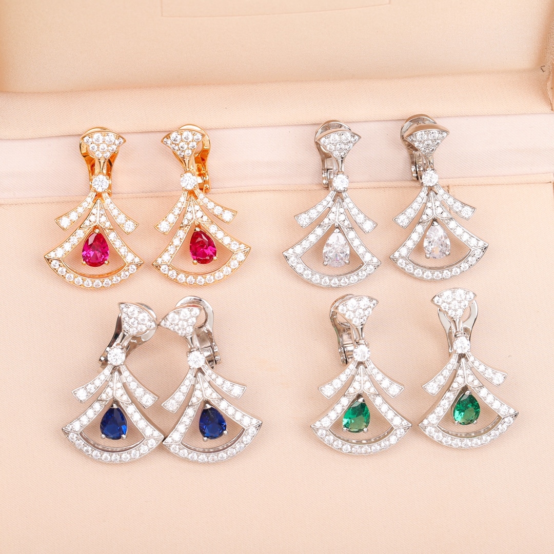 Bulgari diamond earrings