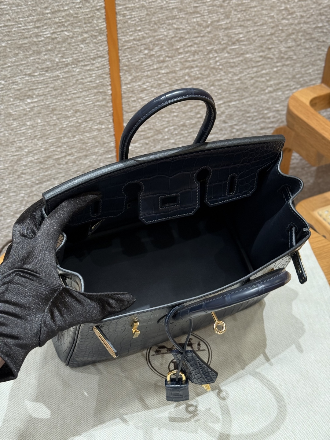 Hermes Birkin 73 Blue Saphir Handbag (Handmade to Order)