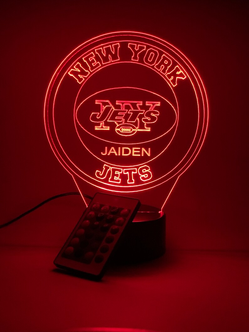 NEW YORK JETS 3D LAMP PERSONALIZED